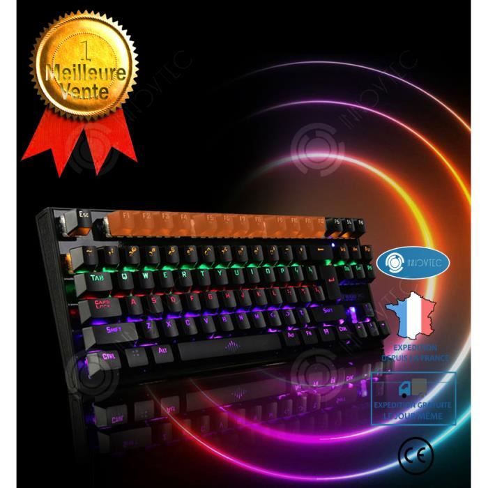 CORSAIR Clavier gamer K60 Pro TKL RGB AZERTY BE (CH-911D01A-BE
