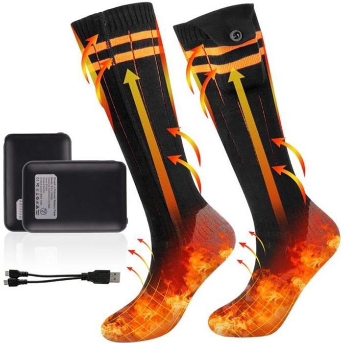 Chaussettes chauffantes rechargeable - Cdiscount