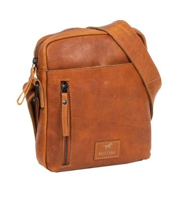 MUSTANG San Marino Leather Crossbody Bag Cognac