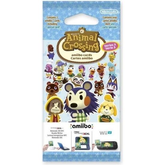 Carte Amiibo Animal Crossing,16pcs top16 Jeu Cartes de Villageois