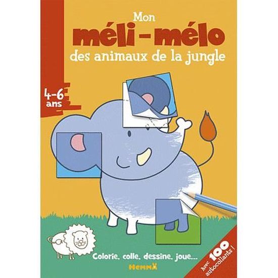 Mon mélimélo des animaux de la jungle Cdiscount Librairie
