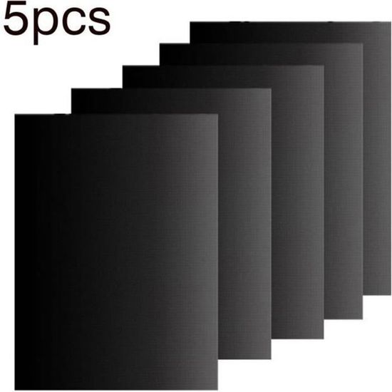 Lot De 5 Tapis De Cuisson Anti-adhésifs Résistants Pour Barbecue/grill