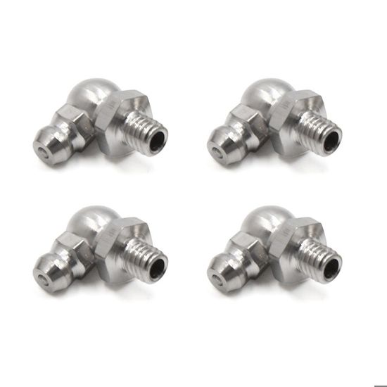 Graisseur X AUTOHAUX M6x1 Coudé 45° Raccord Graisseur Nickelé Embout Graisseur X AUTOHAUX M6x1 Coudé 45° Raccord Graisseur Nickelé Embout