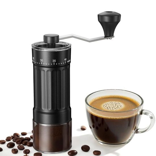 Moulin à Café Manuel Avec Broyeur Céramique - 35 Réglages, Portable, Pour Espresso, Filtre, Aeropress