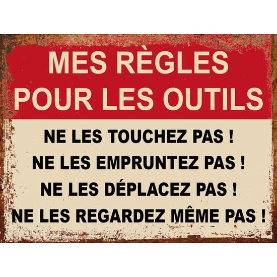 Plaque Métal Les Visiteurs – 30 X 20 Cm, Déco Film, Neuve