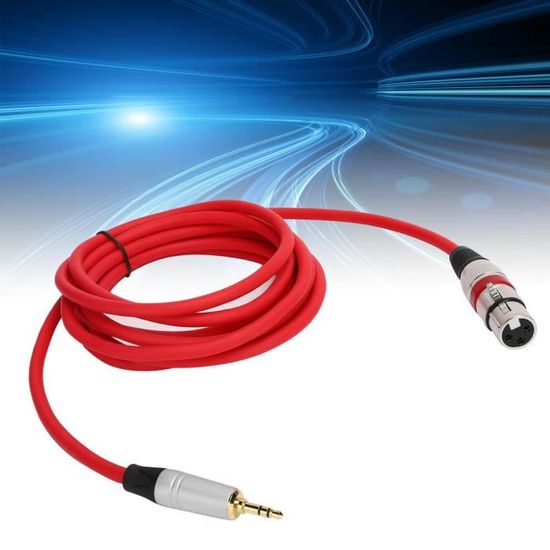 Câble Adaptateur Audio 3.5 Mm Femelle Vers 2 X 6.35 Mm Mâle - Splitter Y 20 Cm, Pour Connexions Stéréo/mono