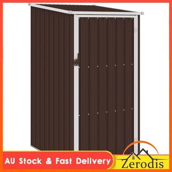 Abri De Jardin Anthracite 87x98x159cm - Acier Galvanisé - Générique - Sans Plancher