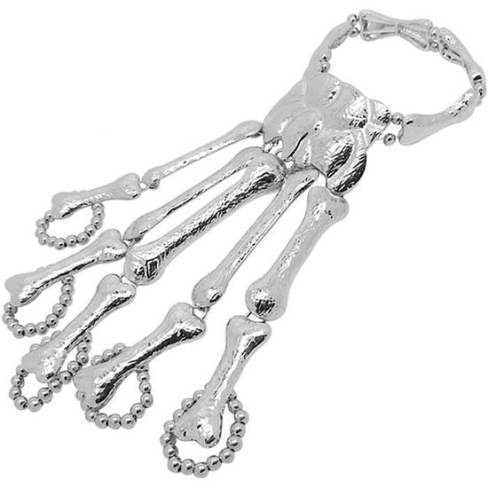 Épinglette/broche Crâne Squelette Main Strass - Pour Costume Homme - 5,1x2,1cm - Neuf Avec étiquette