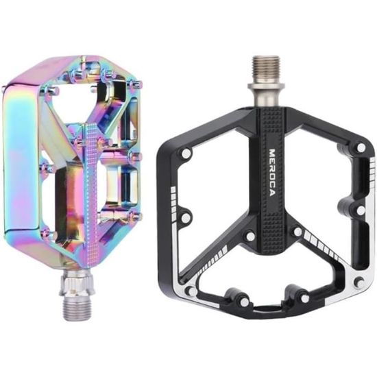 Pédales Vélo Automatiques (SPD) En Aluminium Ultralégères - Roulements Scellés, Axe 9/16" - Route, VTT, BMX