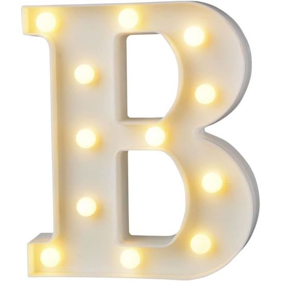 Led Lettres Lumières Alphabet Lampe Lettre Éclairage Lampe Lumineux