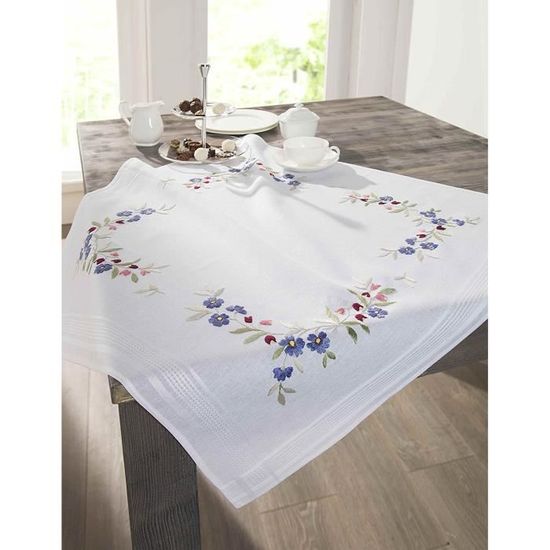 Kit Broderie Point De Croix My Fairy House - 300x220 Points - 54x44 Cm - Coton 100%