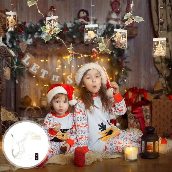 1 Set Christmas Lights Snowflake Hanging Warm White Lighting Lamp guirlande de noel decoration de noel