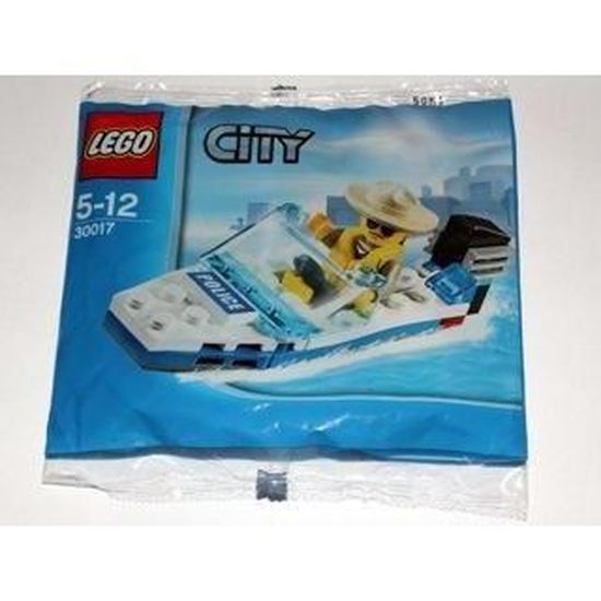 LEGO Le bateau de police (Polybag) - 30017 - City - Cdiscount Jeux - Jouets