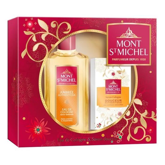 Lot De 5 Savons Mont Saint Michel - Eau De Cologne Ambrée - 125g Pièce - Fabriqué En France