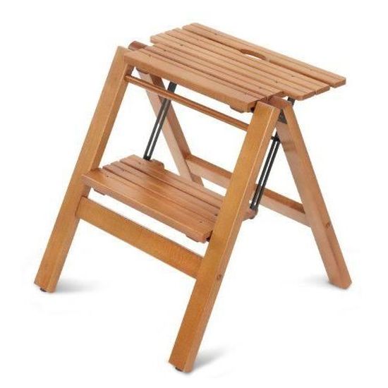 Escabeau Pliable 2 Marches Pour Enfants - Antidérapant - Pour Salle De Bain, Cuisine