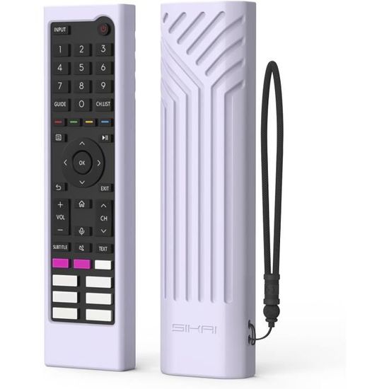 Housse Coque En Silicone Pour Hisense Télécommande, EN2R30N EN2K30P EN2P30H EN2J30H EN2D30H, Etui De Protection Pour Hisense Télécommande, Antidérapage, Antisismique, Lavable (Noir