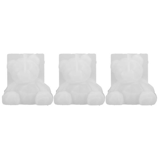 Moules en résine pour animaux – Moules en plâtre d'ours empilés, moule en silicone ours en peluche, moule de moulage en forme d'animal | Moules d'animaux empilés en résine époxy, moules à