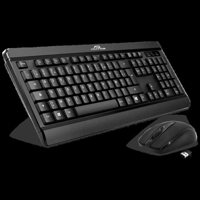 Pack clavier et souris sans fil silencieux - Advance Silent Wireless Combo
