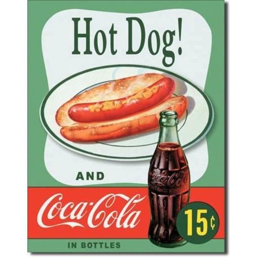 Plaque ml Coca Cola - hot dog