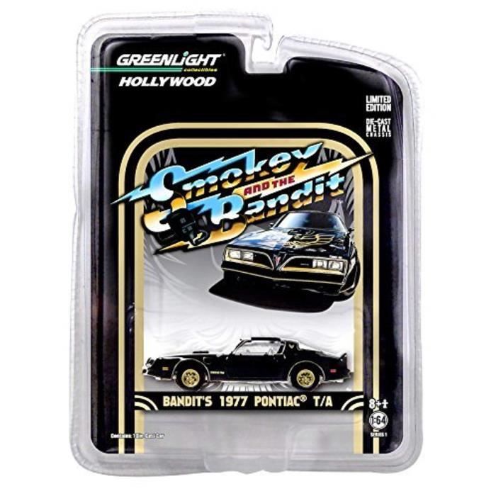 Voiture Electrique TGD0P 1:64 Hollywood Series Smokey and the Bandit 1977 Pontiac Trans Am Diecast Car