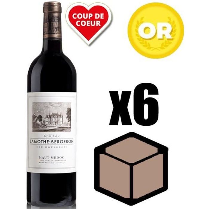 X6 Château Lamothe-Bergeron 2015 75 cl AOC Haut Medoc Rouge Vin Rouge
