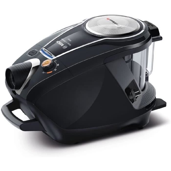 Bosch – Serie - 8 ProSilence BGS7MS64 – Aspirateur sans sac – Très silencieux 64 dB – 800 W – Noir