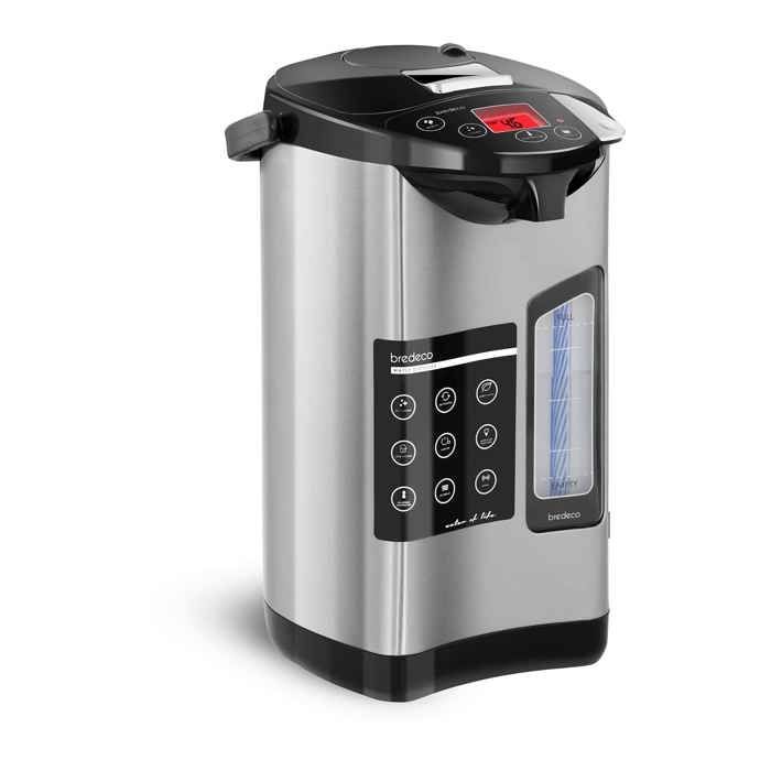 Bredeco Distributeur D'Eau Chaude Fontaine Bouilloire BCTP-5-L 5 L 680 W Autonettoyant Antisurchauffe Extinction Automatique Inox