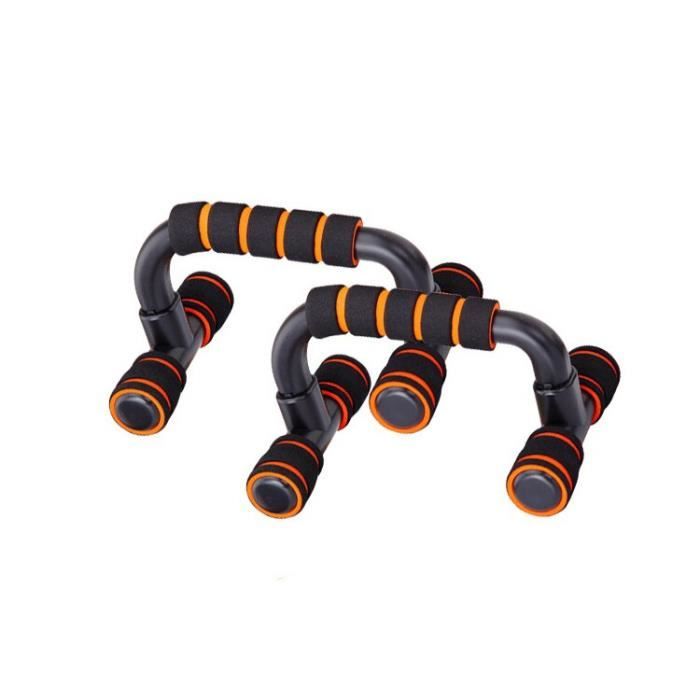 1 paire Fitness push up se dresse Sport gymnastique exercice entraînement poitrine barre éponge poig - Modèle: Orange -