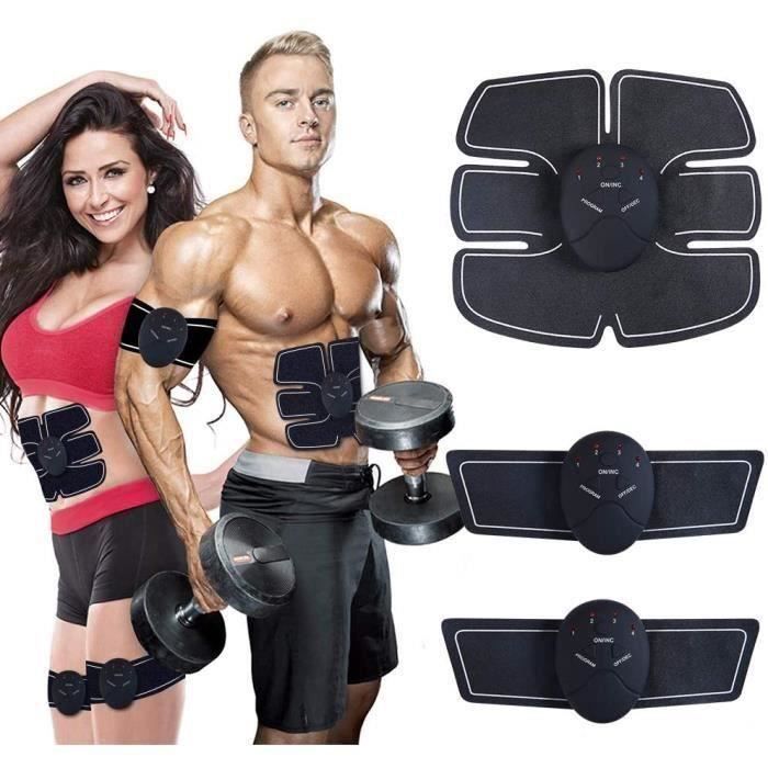 Ceinture Abdominale Electrostimulation Femme Homme pour Abdomen-Bras-Jambes Formation Corps Home Office Gym