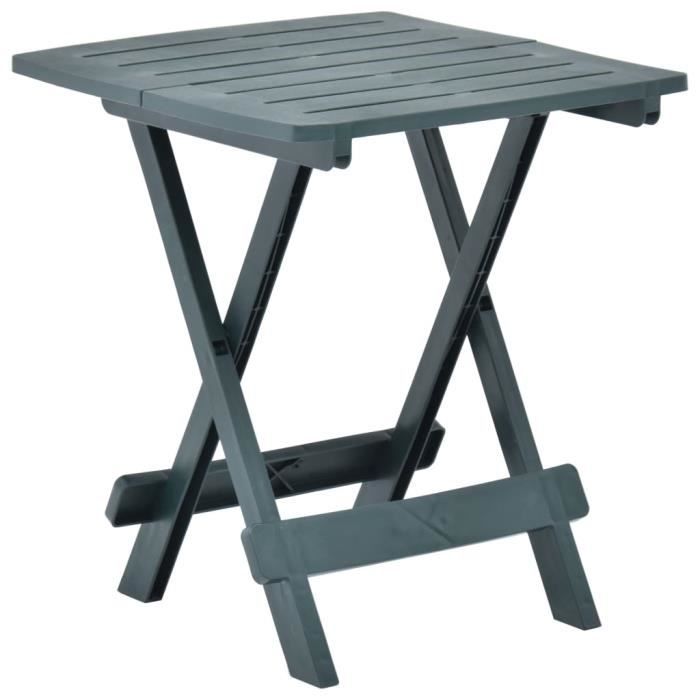 Table de Jardin Pliable - Table de reception pliante fête Buffet Jardin Camping Party- Vert 45x43x50 cm Plastique