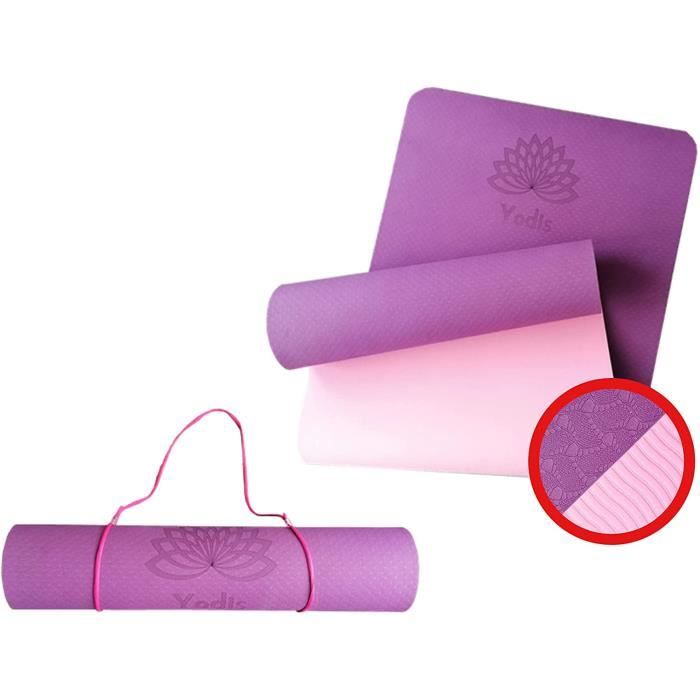 tapis yoga mat de sport fitness gym dexercice pilates training tatami sol interieur home exterieur antidérapant anti bruit isol 552