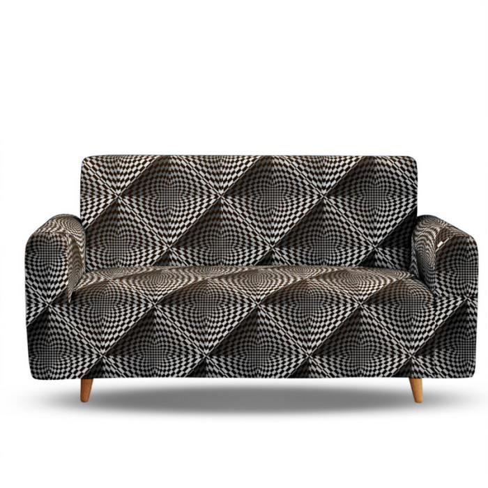 Housse de Canape de 3 Places Couverture 3D Digital Magic Imprime Pour Longueur de 190-230 cm
