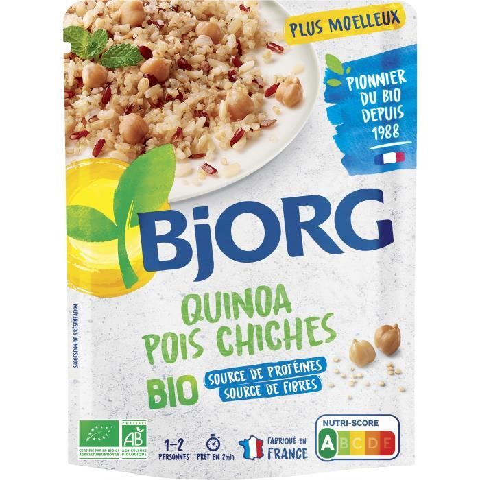 BJORG Quinoa Pois Chiches Doypack Bio 250g
