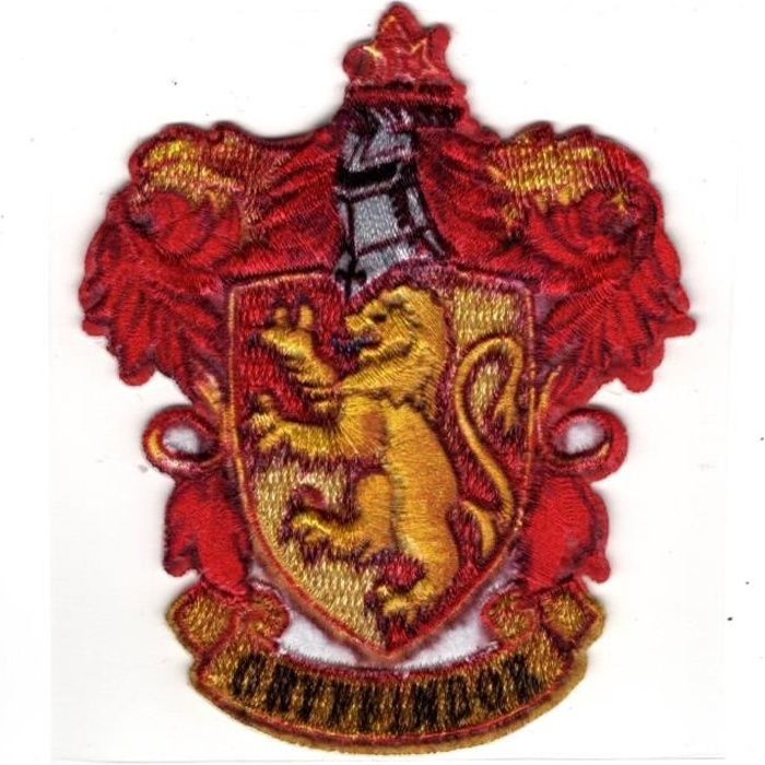 Patch Ecusson Thermocollant Harry Potter Blason Gryffondor Gryffindor 6,50 x 8 cm