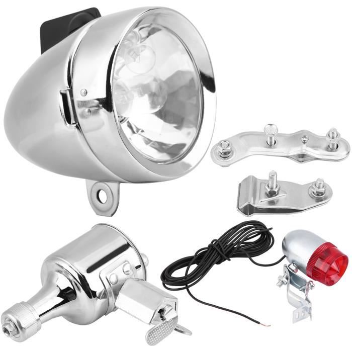 WEI Feu arrière,Phare Dynamo de générateur de friction 12V 6W pour vélo moto motorisé