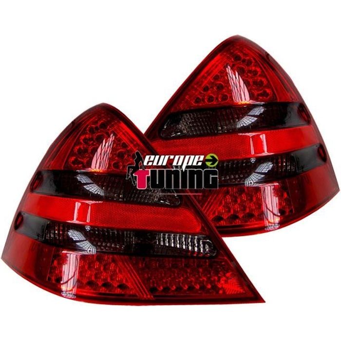 feux arrières design, LED, rouge-noir, R170 96-04 LED pour: Mercedes SLK R170 96-04