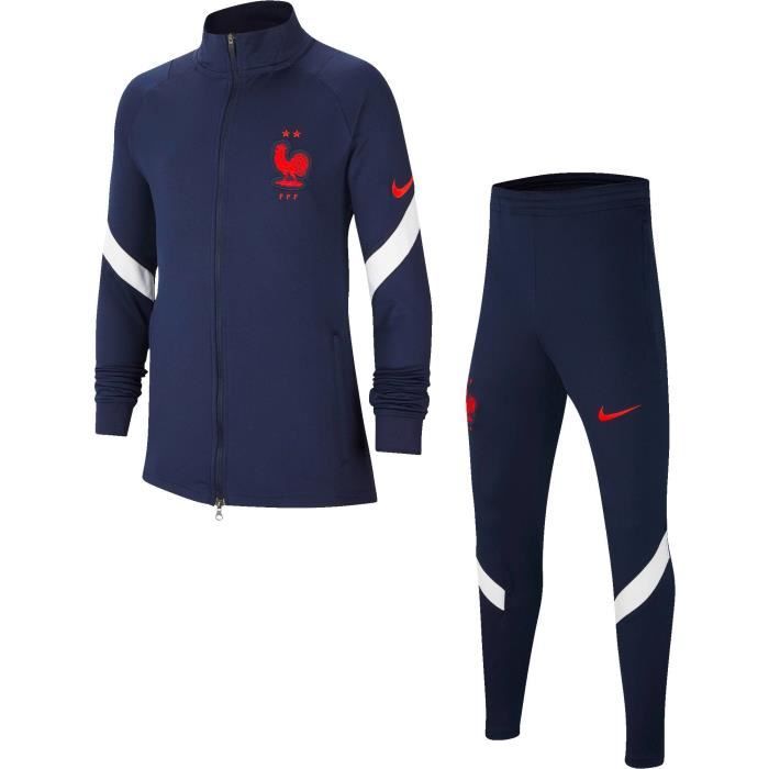 NIKE Survêtement de jogging Football FFF 20 - Garçon - Bleu