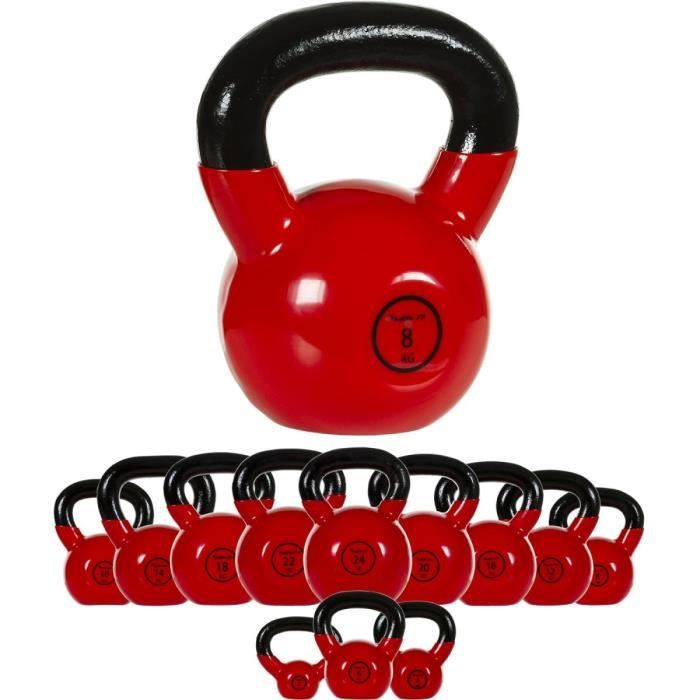 MOVIT Poids Kettlebell en fonte vinyle, 8kg