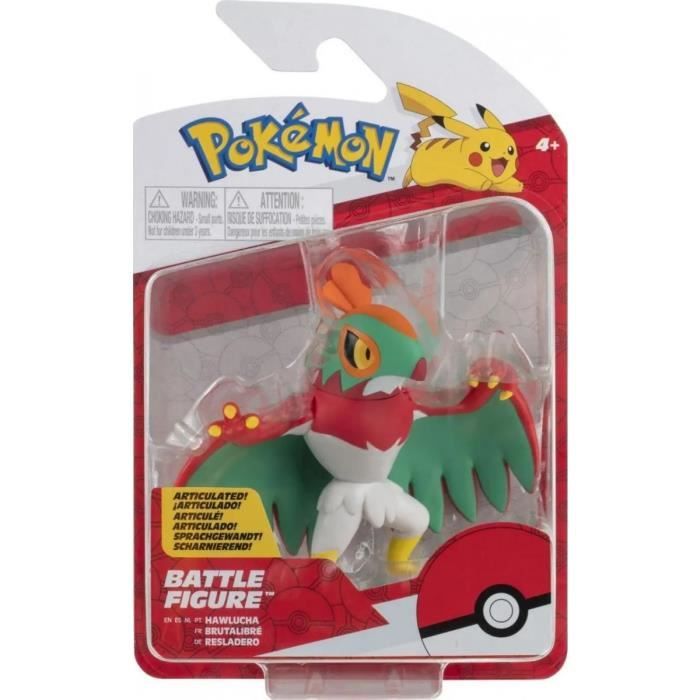 Coffret Figurine Pokemon Brutalibre Figurine Combat Oiseau Pokemon Rouge Vert Set Jouet Garcon 1 Carte Animaux