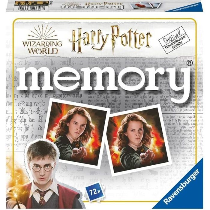 HARRY POTTER Grand memory® - Jeu éducatif classique - Jeu de mémoire - Ravensburger-Dès 4 ans