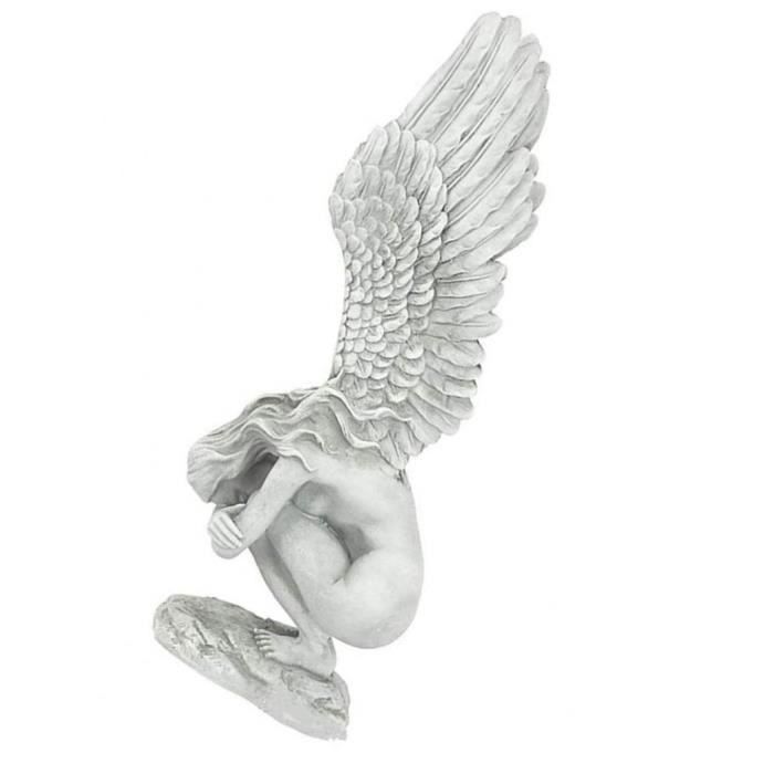 Statue d'ange Ailes d'ange Redemption Statue Résine pour Présentoir Salon de jardin cadeau S