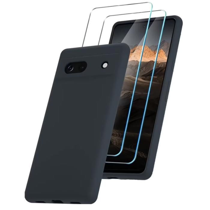 Coque souple silicone de protection transparent + verre