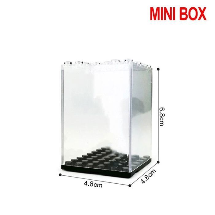 Vitrine de Figurines, Banaone Boîte D'affichage de Blocs de Construction en Acrylique Empilable, Étui de Rangement D'affichage de Blocs de Construction Anti-Poussière pour la Collection (4 Layer