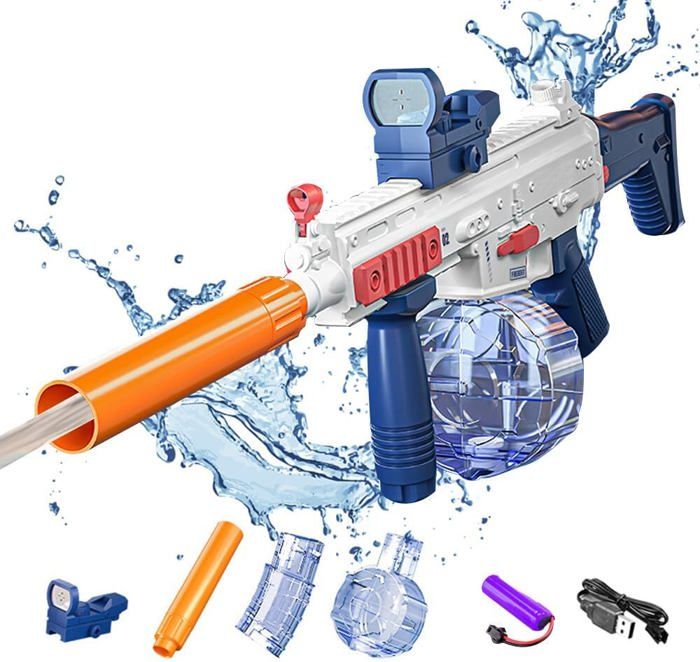 Pistolet à Eau Électrique Aquashot Puissant - Water Gun Automatique Pour Enfants Et Adultes, Jouet Piscine Extérieur (Mise à Jour 2025)