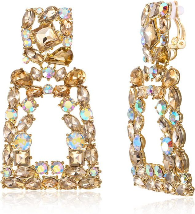 Boucles d'oreilles mariage en cristal et strass Gouttes - Princesse d