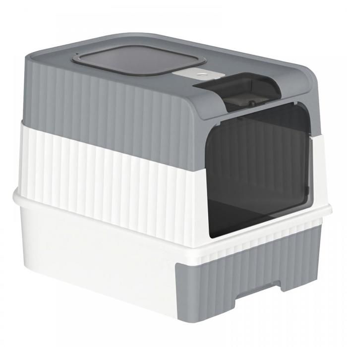 Meilleurs prix pour QUIIENCLEE Bac Litiere pour Chat Fermée, Maison de Toilette pour Chat avec Plateau Amovible, Pelle à Litiè