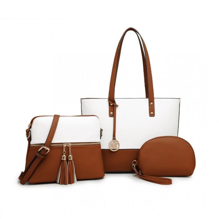 Sac à Main Femme Ensemble de 3pcs Grand Sac Femme Sac à
