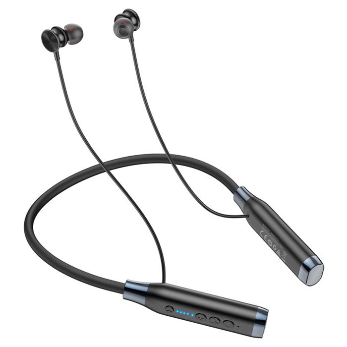 Écouteurs Bluetooth (ES62) pour le sport support BT carte TF - Hoco - Noir