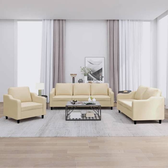 Simple 3 Pcs Design SWEET Canapé relax - Ensemble de canapés 3 pcs - design simple - avec ...