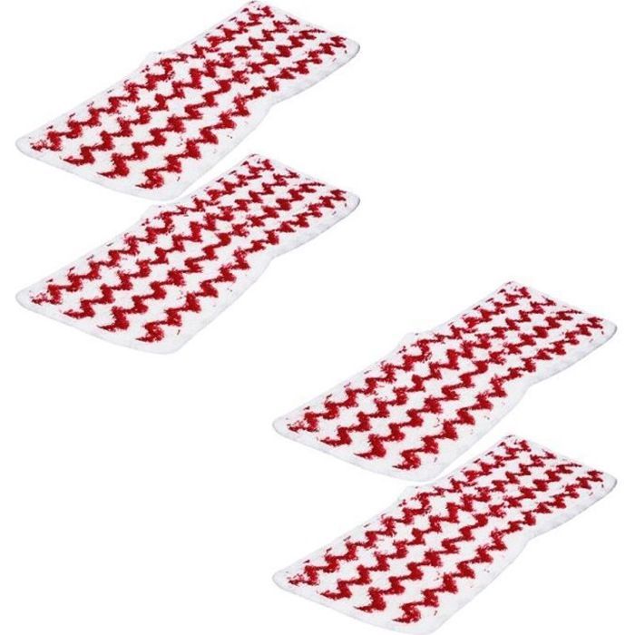 Lot 4 Têtes Triangulaires Microfibre + 1 Support - Compatible Vileda Et O-Cedar - Recharge Serpillère